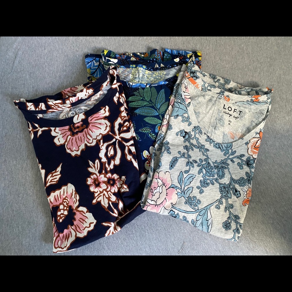 LOFT M shirt bundle like new